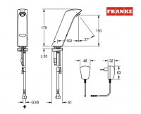 MEZCLADOR LAVABO ELECTRONICO PROTRONIC FRANKE WS